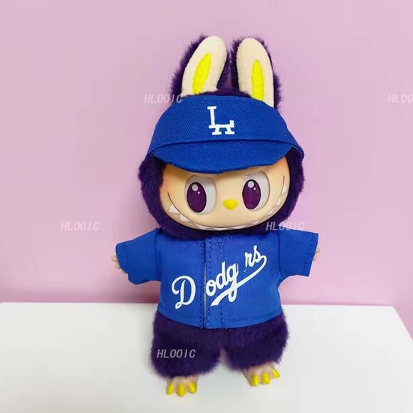 2 Pc set hat and shirt baseball clothes Doll Accessory Miniature Fits labubu - Picture 1 of 1
